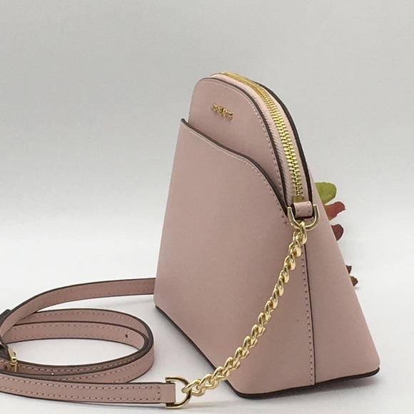 Michael Kors Handbags - MICHAEL KORS MD DOME CROSSBODY Powder Blush